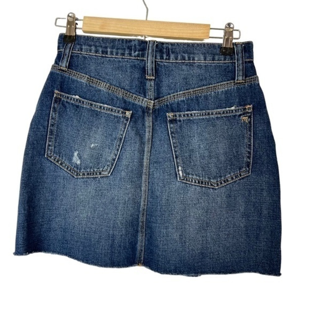 Madewell Rigid Denim Straight Mini Skirt: Reworked Edition - Picture 9 of 11
